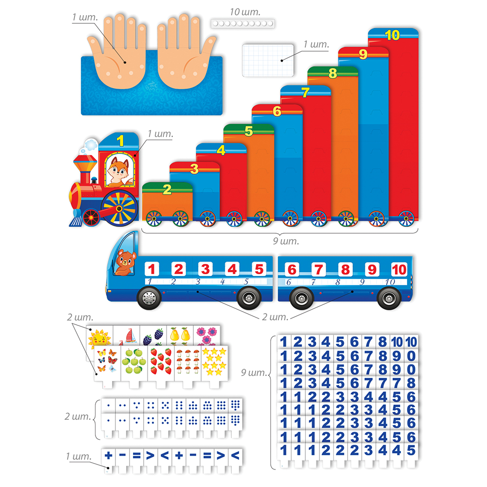 Набор Учимся считать Открытая планета Домашний репетитор купить по цене 581  ₽ в интернет-магазине Детский мир
