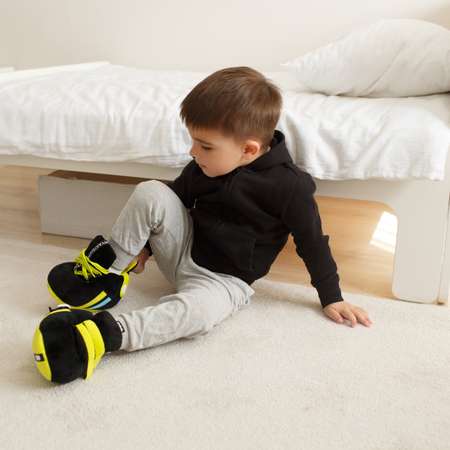 Игрушка Мякиши Игрушка детская развивающая Шнуровка Ботинки / шнуровка для детей / подарок / бизиборд