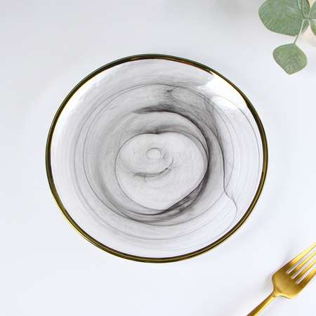 Тарелка Sima-Land стеклянная десертная «Дымка» d=21 см