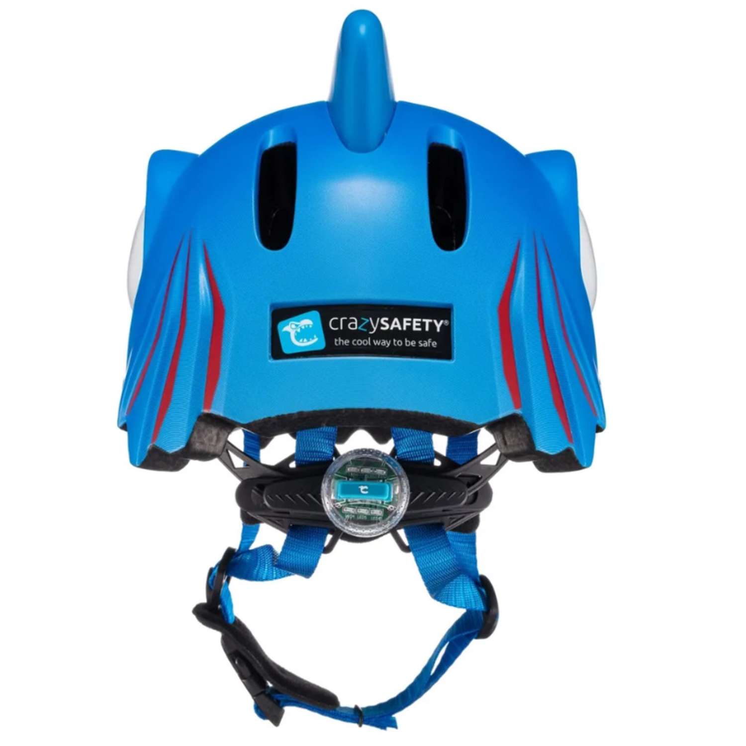 Шлем защитный Crazy Safety Blue Shark с механизмом регулировки размера 49-55 см - фото 2