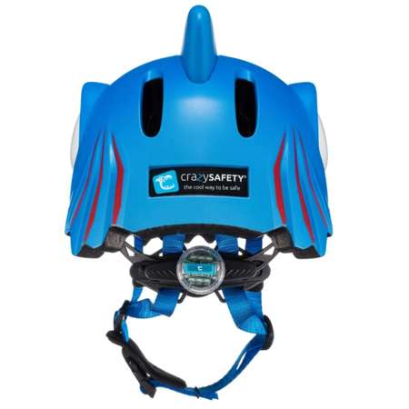 Шлем защитный Crazy Safety Blue Shark с механизмом регулировки размера 49-55 см