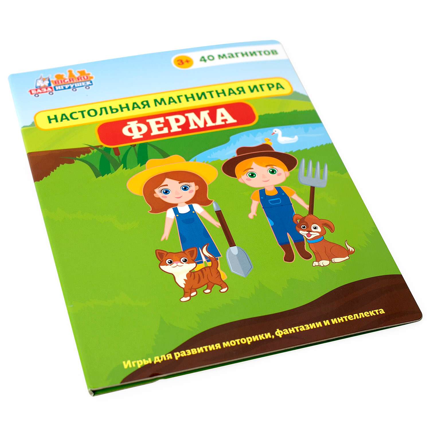 Большая магнитная игра-книга Бигр Ферма с животными УД35 - фото 3