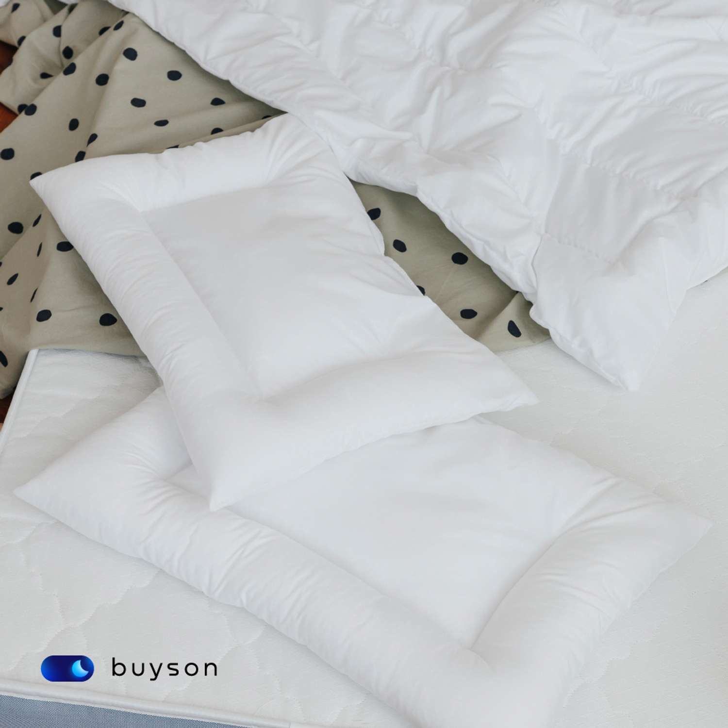 Анатомическая подушка buyson BuySweet от 3 до 5 лет 35х55 см высота 6 см - фото 4