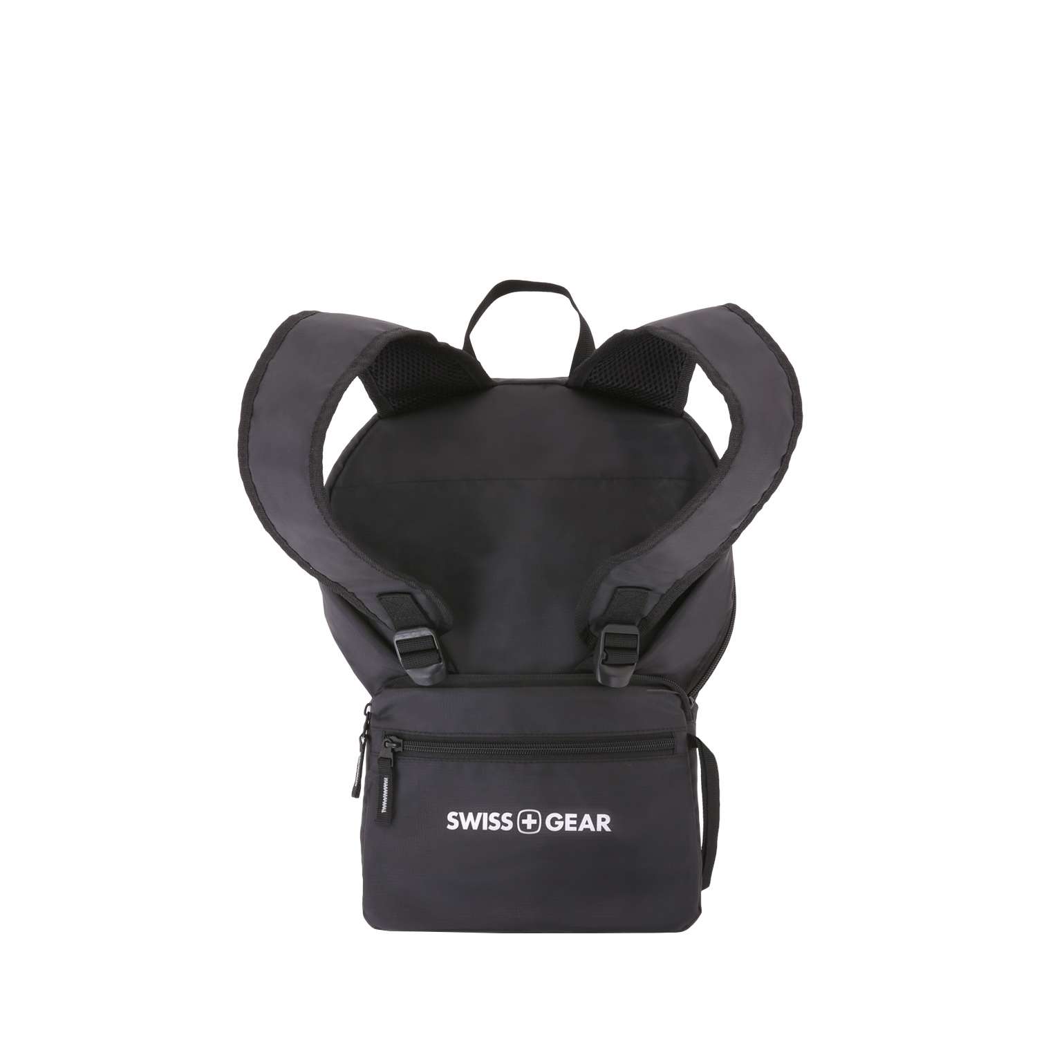 Рюкзак Swissgear складной черный - фото 2