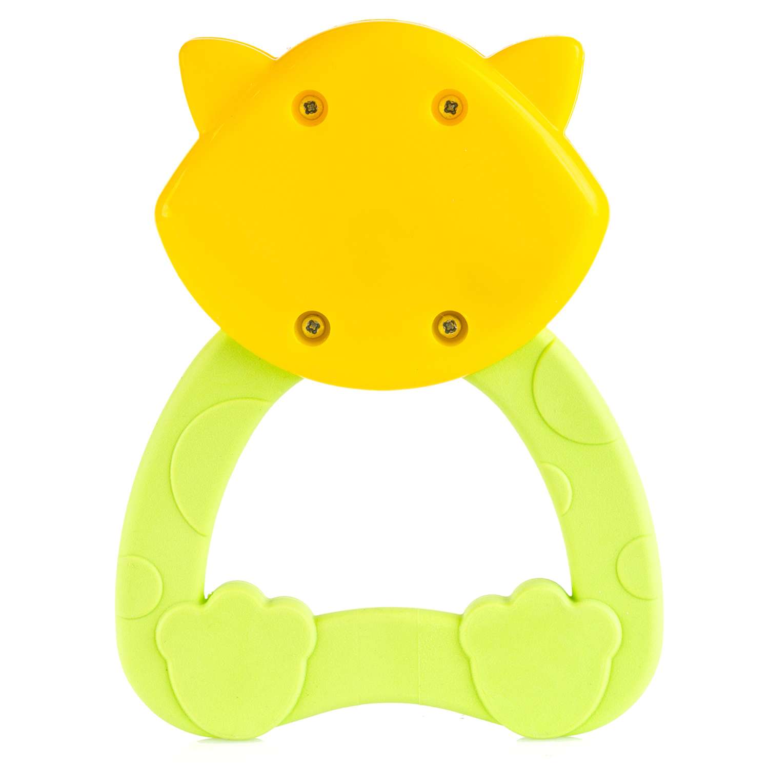 Погремушка-прорезыватель KNOPA Кошечка желто-зеленый - фото 2
