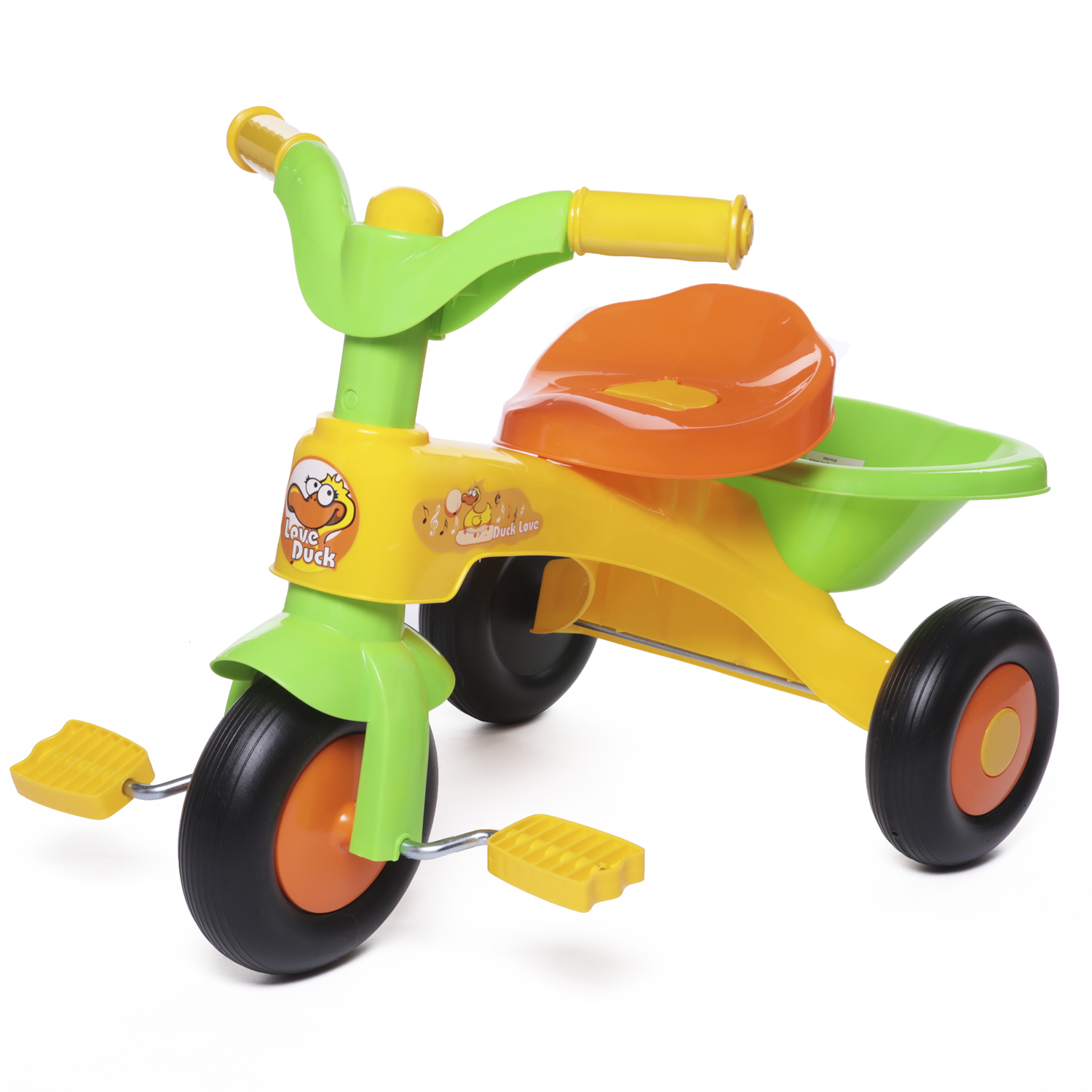 Каталка детская BabyCare Tricycle Желтый - фото 1