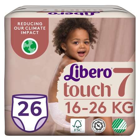 Подгузники-трусики Libero Touch 7 16-26кг 26шт