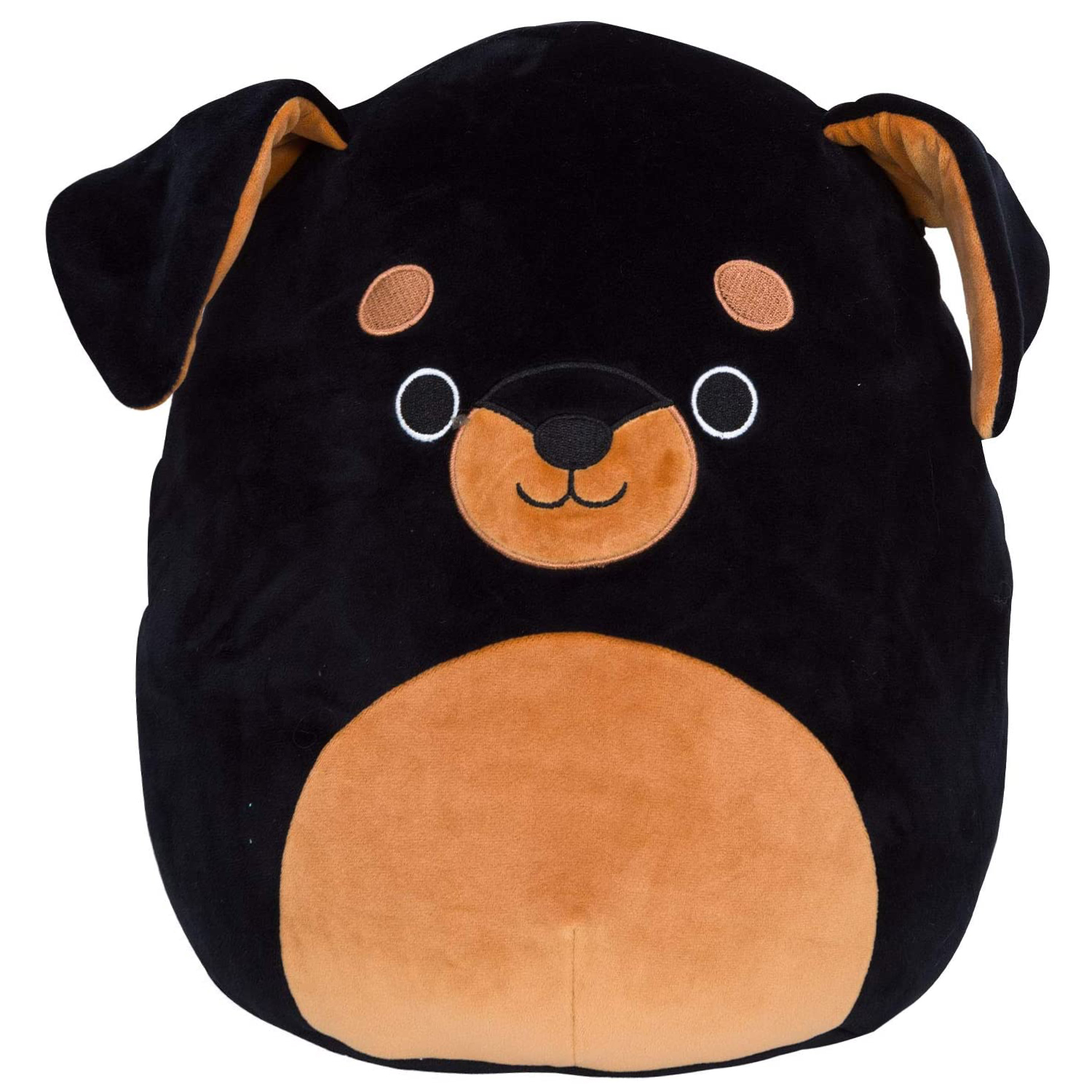 Игрушка мягкая Squishmallows сквиш антистресс Ротвейлер Матео - фото 1