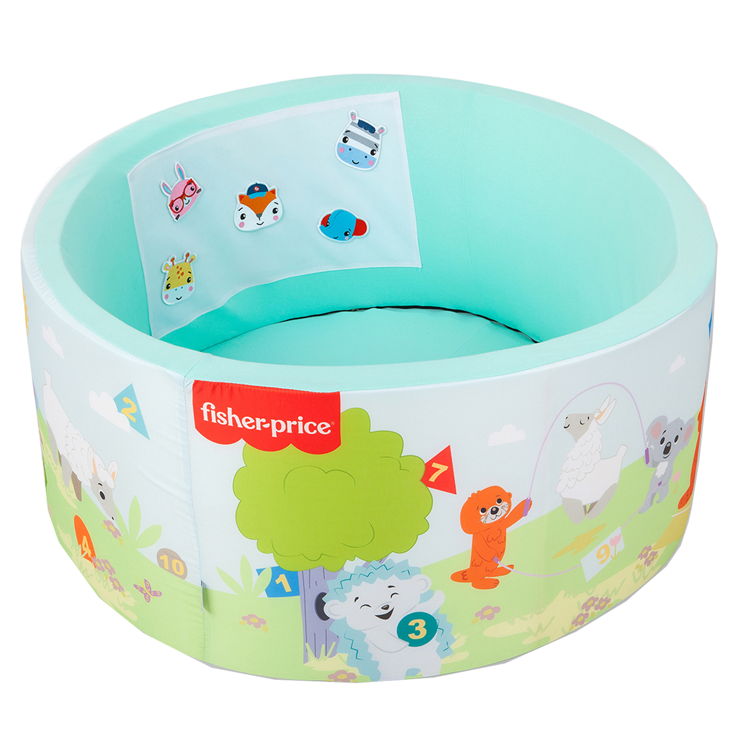 Бассейн Hotenok сухой Fisher Price 100х40 см без шариков Учим цифры Sbh1oblic_FB - фото 1