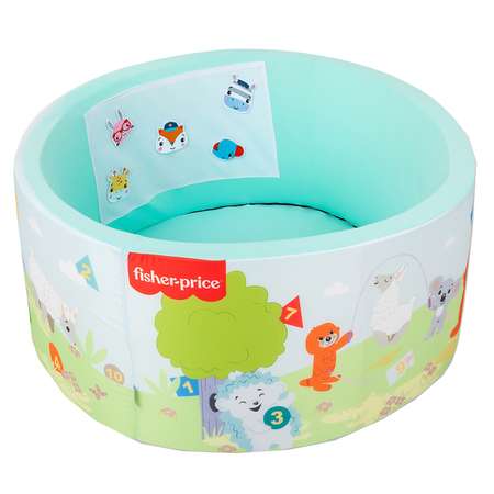 Бассейн Hotenok сухой Fisher Price 100х40 см без шариков Учим цифры Sbh1oblic_FB