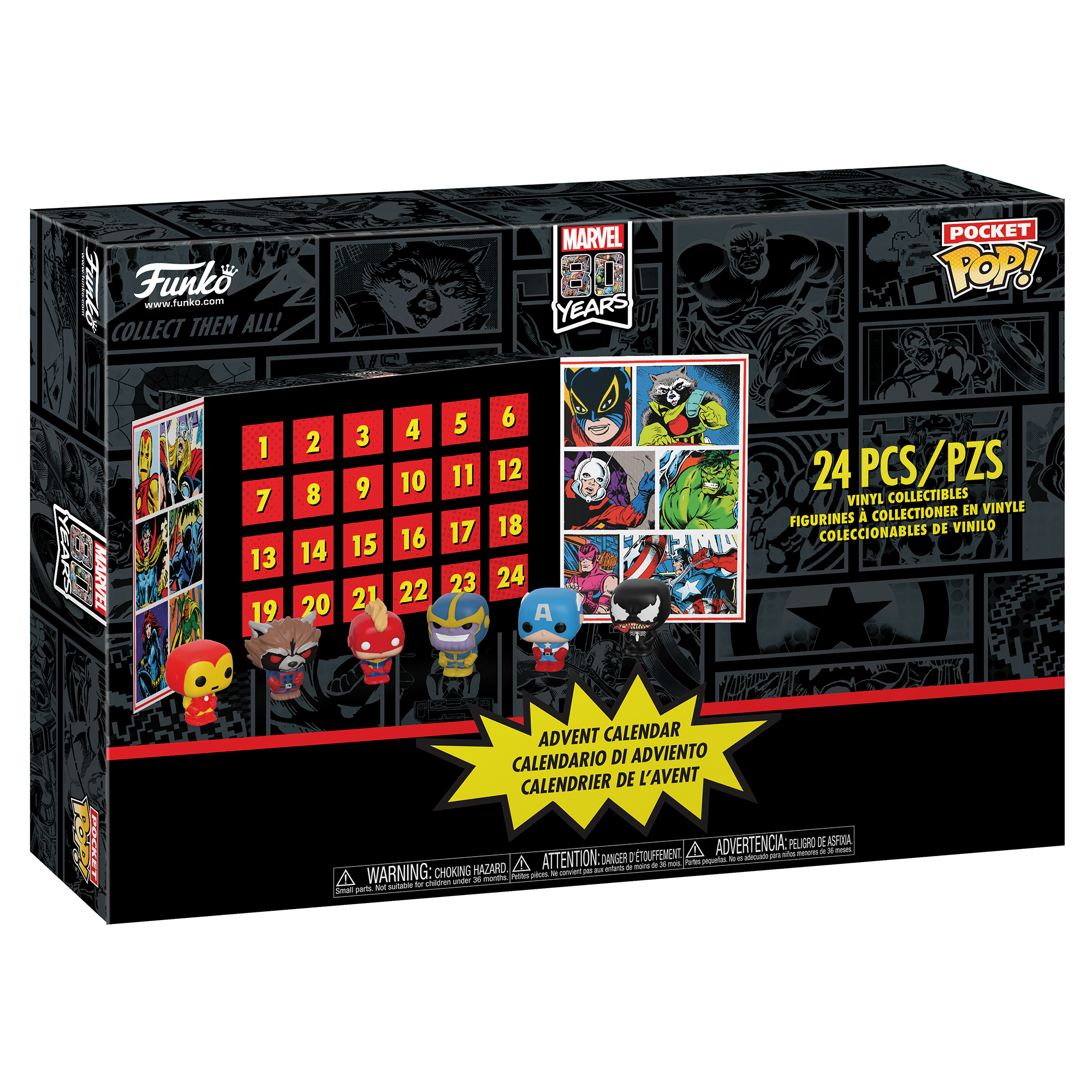 Подарочный набор Funko Advent Calendar Адвент календарь в стилистике комиксов Marvel - фото 1