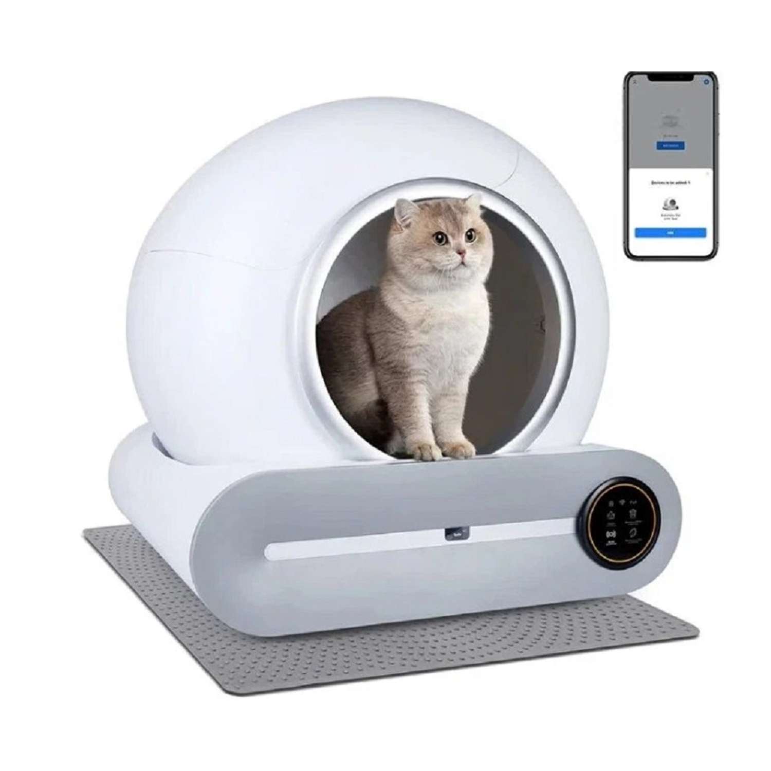 Автоматический туалет ZDK ZooWell Platform WiFi Ionic для кошек - фото 1