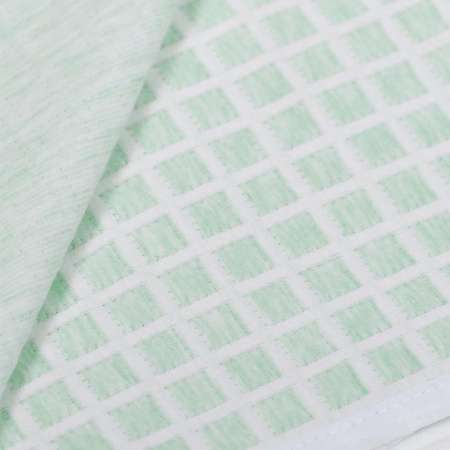 Одеяло-покрывало АртДизайн Клетка - зеленый