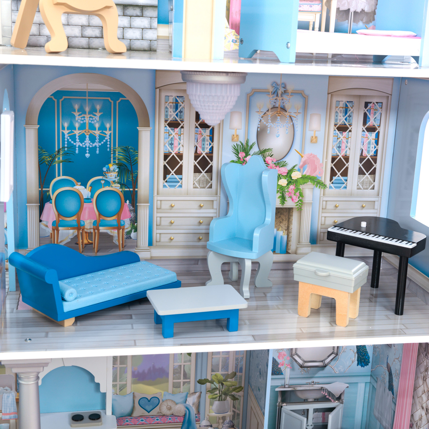 Кукольный домик  KidKraft Волшебные мечты с мебелью 16 предметов свет звук 65981_KE 65981_KE - фото 3
