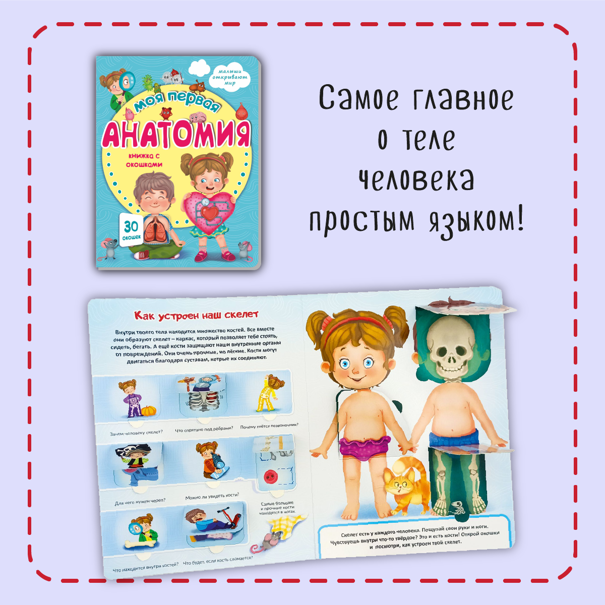 Набор книг с окошками BimBiMon для маленьких грамотеев 3 шт - фото 8