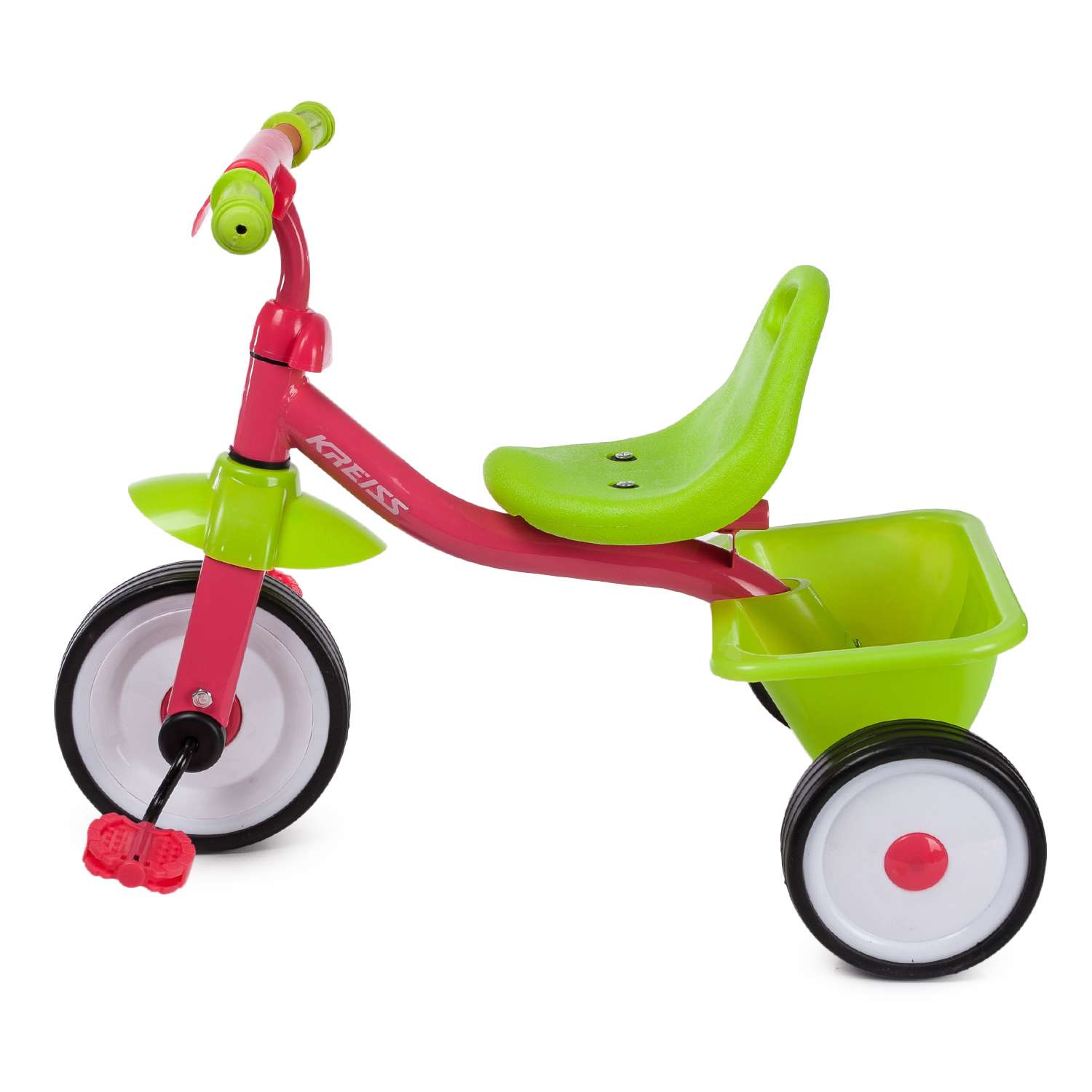 Велосипед трехколесный Kreiss розово-зеленый - фото 2