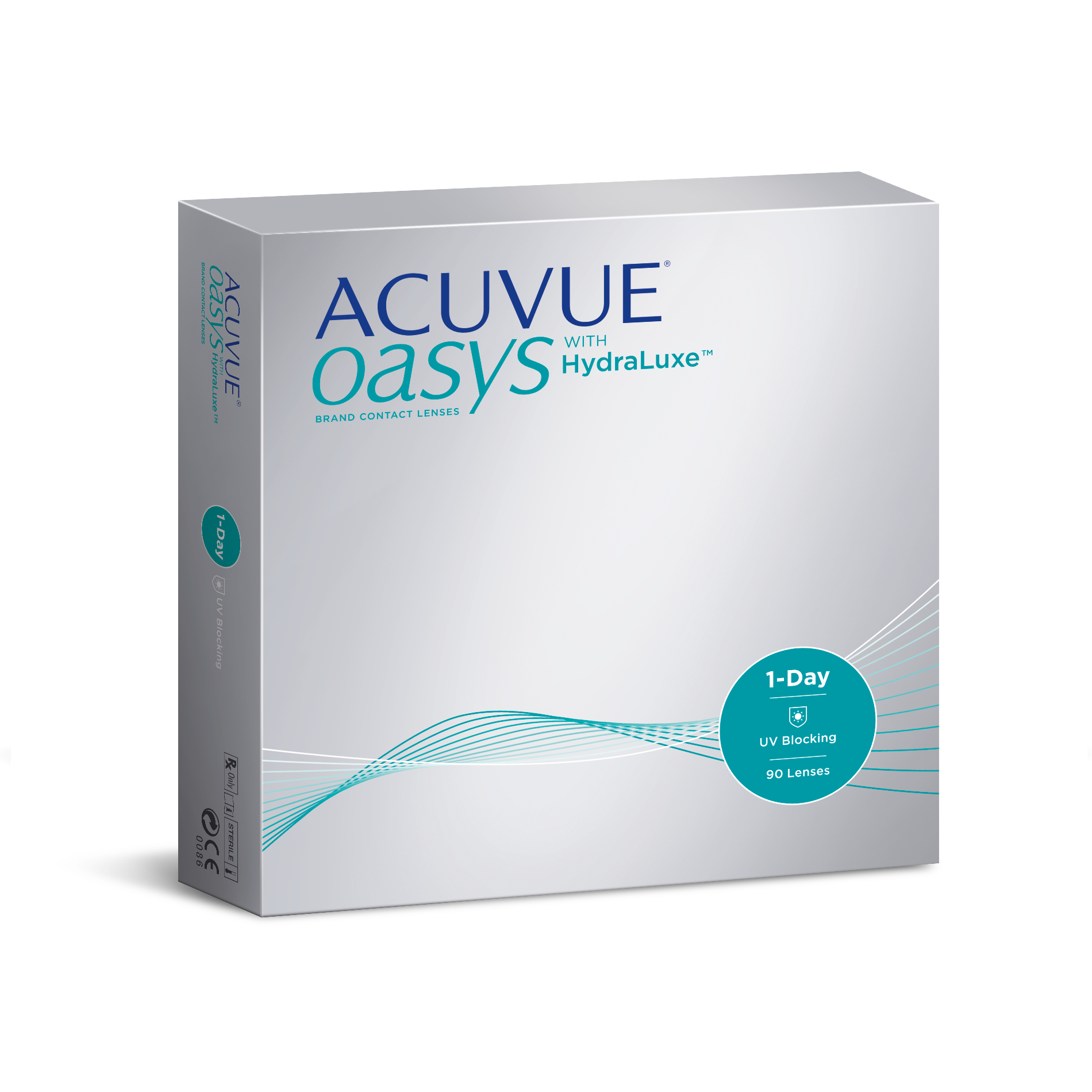 Контактные линзы Acuvue 1-day Oasys with Hydraluxe 90 pk R 9.0 D-1.25 - фото 1