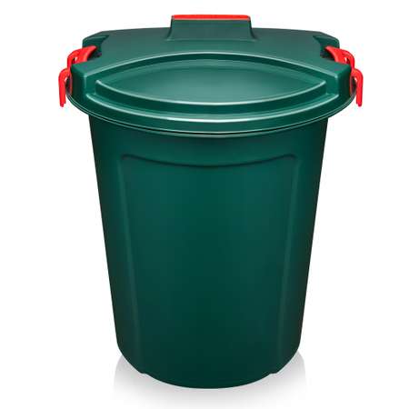 Бак для мусора elfplast с крышкой Геркулес темно-зеленый 100 л
