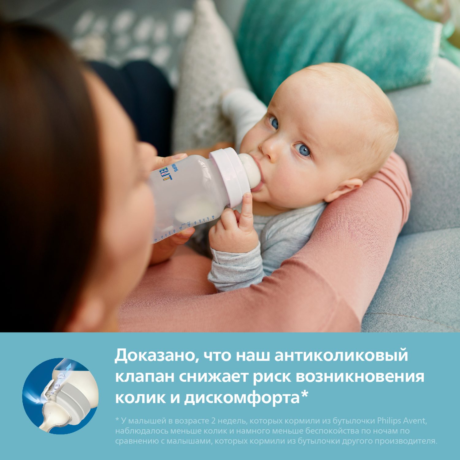 Соска для кормления Philips Avent Anti-colic с 1месяца 2шт SCY762/02 - фото 3