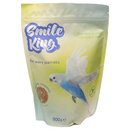 Корм для волнистых попугаев Smile King дой-пак пакет 500 г
