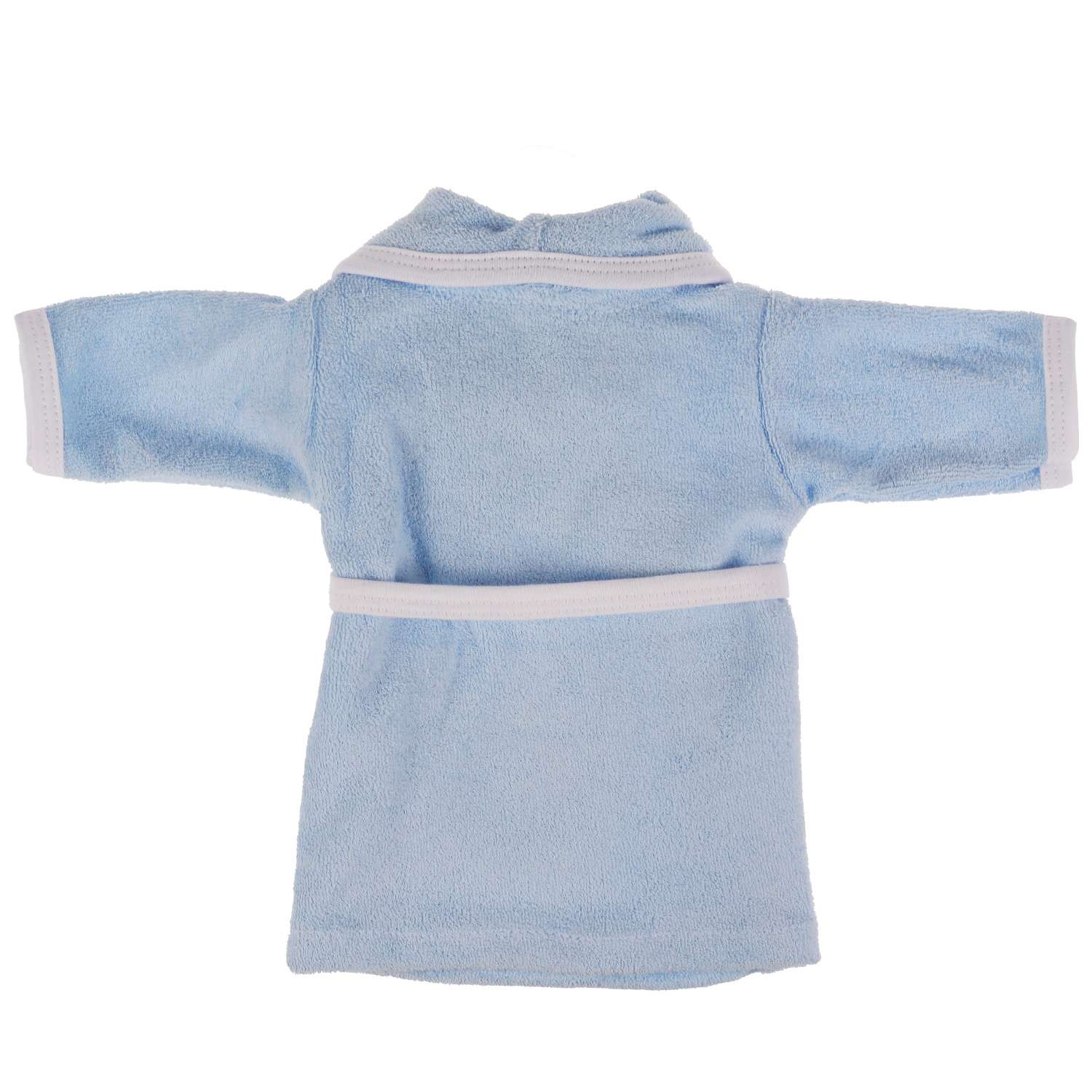 Одежда для кукол Карапуз 40-42 см голубой халат сова 334983 - фото 2