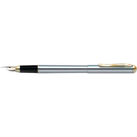 Ручка перьевая Berlingo Velvet Prestige синяя 0.8мм корпус хром/золото