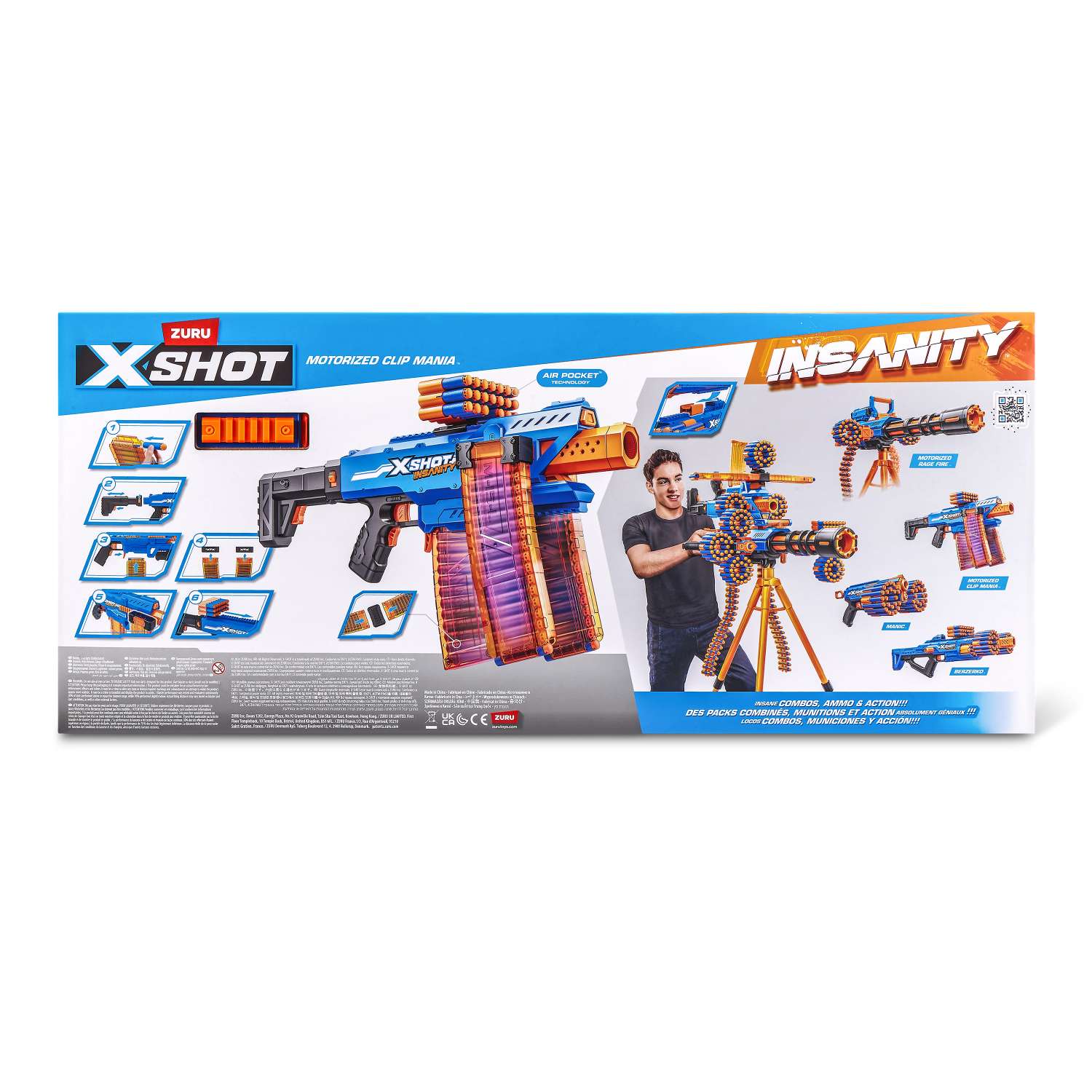 Бластер XSHOT Insanity Motorised Clip 36786 - фото 10