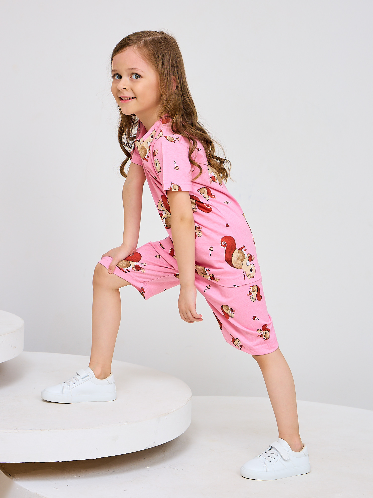 Костюм Mil Art kids 1902201547SUIT-SHORTS-LETO-PINK - фото 5