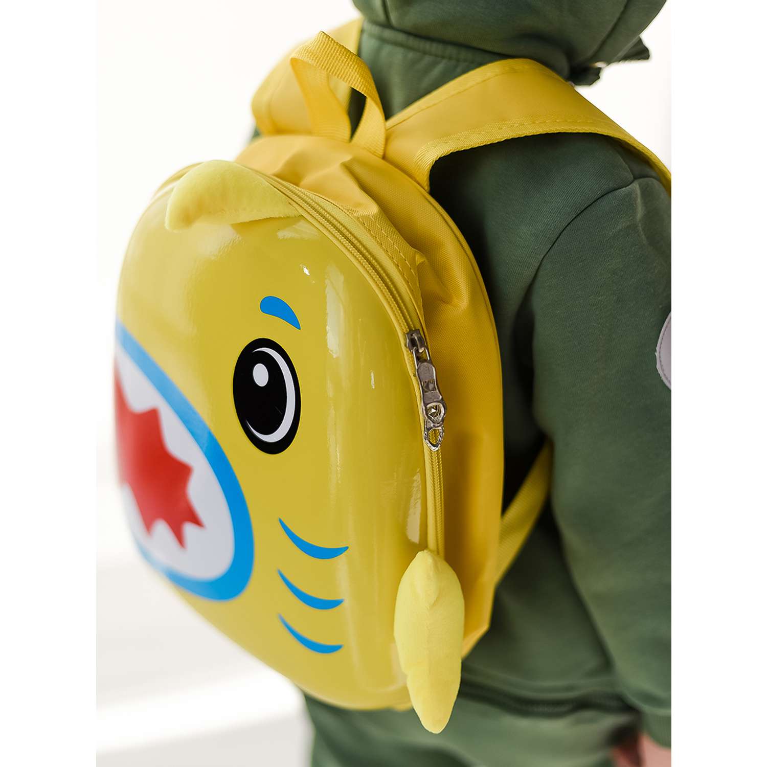 Дорожный комплект Акула LATS Чемодан ручная кладь + дошкольный рюкзак для детей - фото 9
