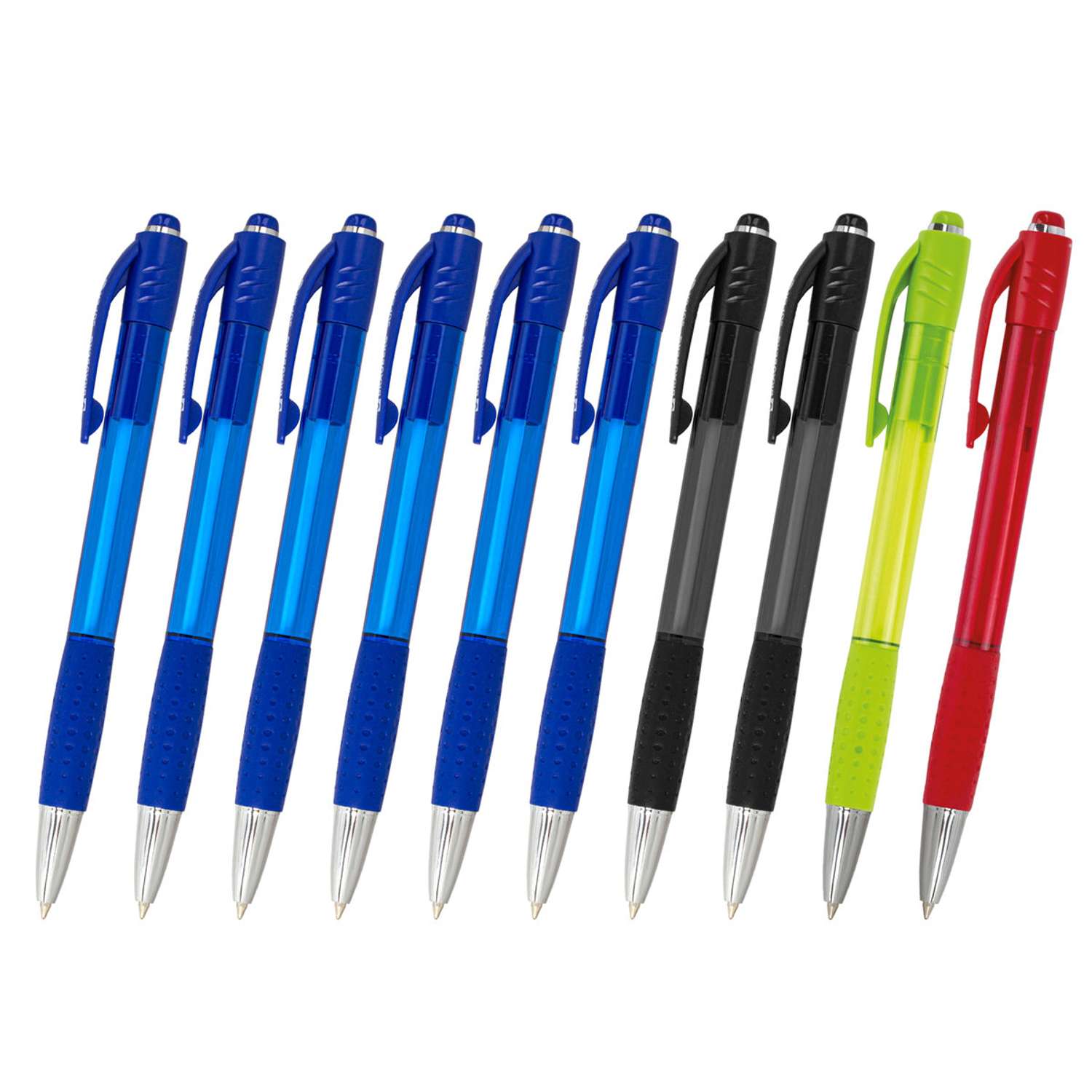 Ручки шариковые Brauberg автоматические набор Multicolor Super 10шт - фото 2