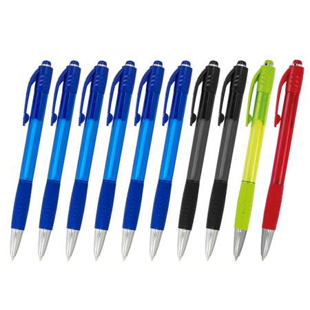 Ручки шариковые Brauberg автоматические набор Multicolor Super 10шт