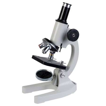 Микроскоп школьный Микромед С-13 стеклянная оптика с увеличением 800х с препаратами