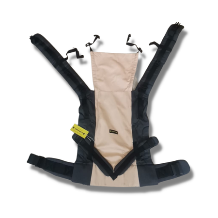 Рюкзак для переноски детей CaramelSling эргорюкзак Multisize Plus бежевый-серый
