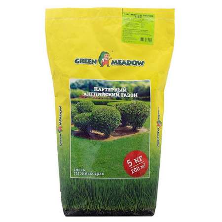 Семена трав GREEN MEADOW для газона Партерный английский 5 кг