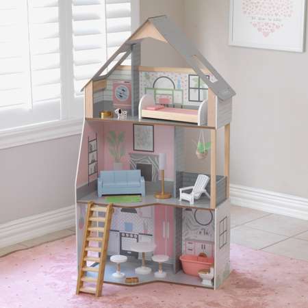 Кукольный домик  KidKraft Алина с мебелью 15 предметов 10229_KE
