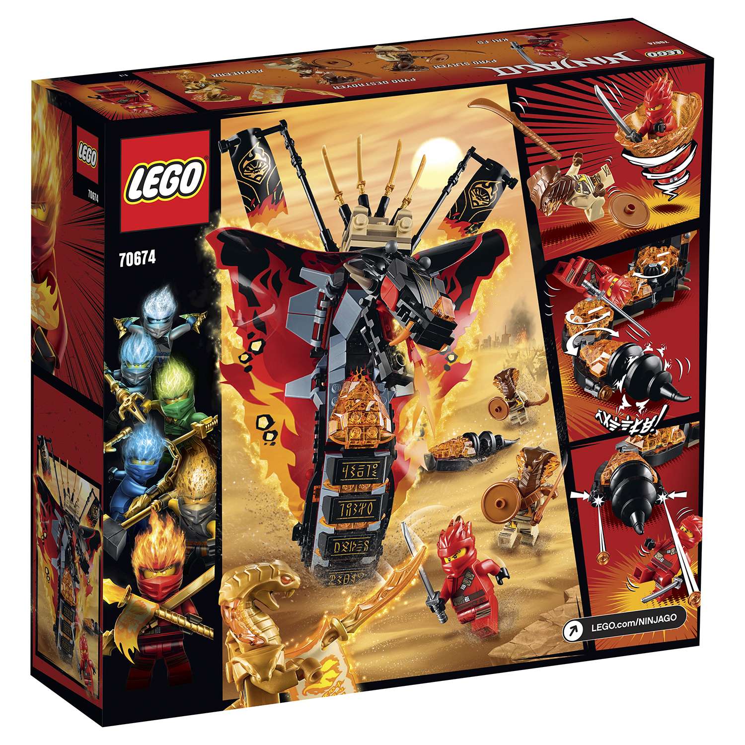 Конструктор LEGO Ninjago Огненный кинжал 70674 - фото 3