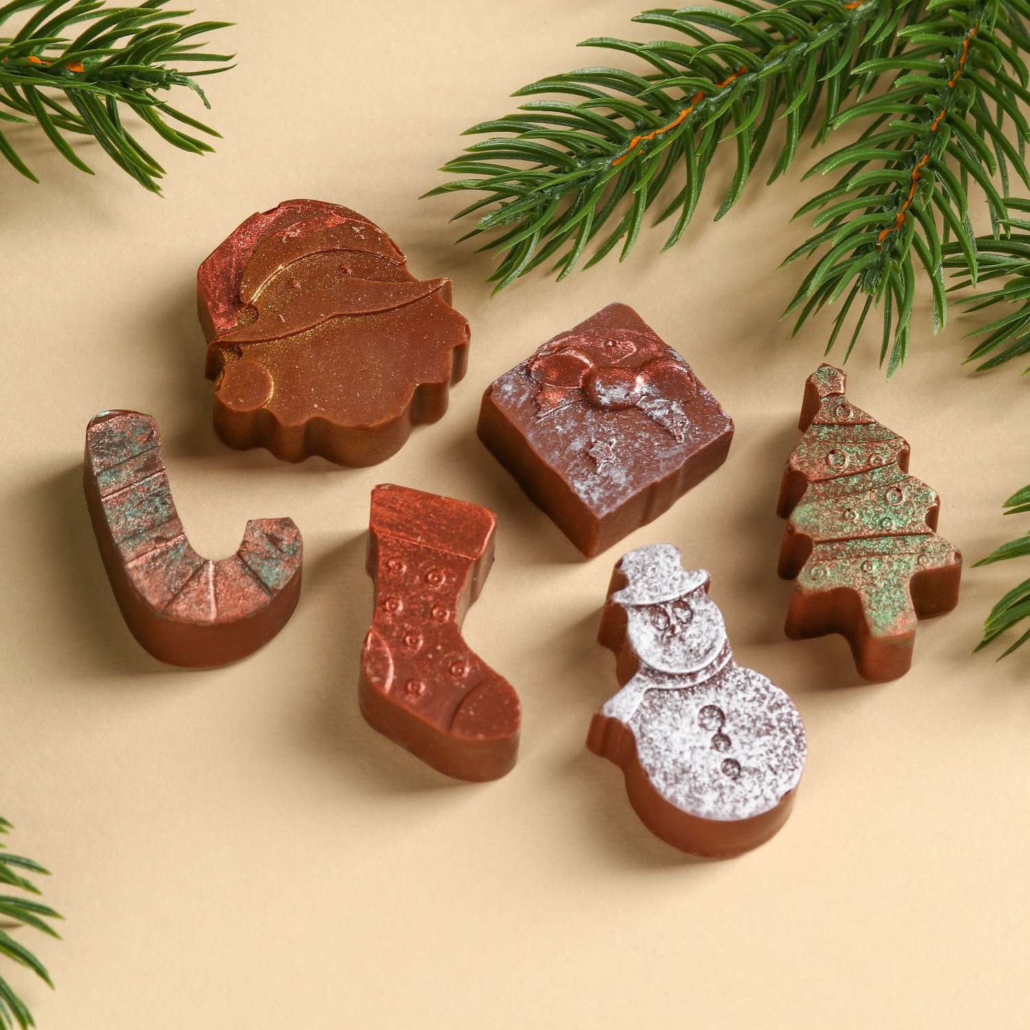 Новогодний подарок Sima-Land Адвент-календарь с молочным шоколадом «Много сладостей в Новом году» 6 шт 8 г - фото 2