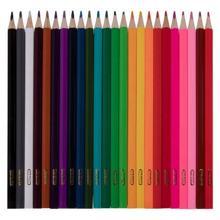 Карандаши цветные Пифагор Сказки 24 цвета заточенные деревянные