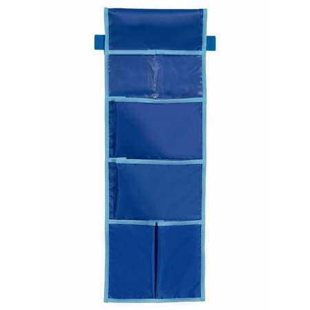 Органайзер LovelyTex в шкафчик для детского сада 6 карманов синий