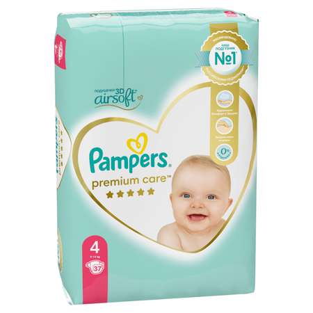 Подгузники Pampers Premium Care 4 9-14кг 37шт