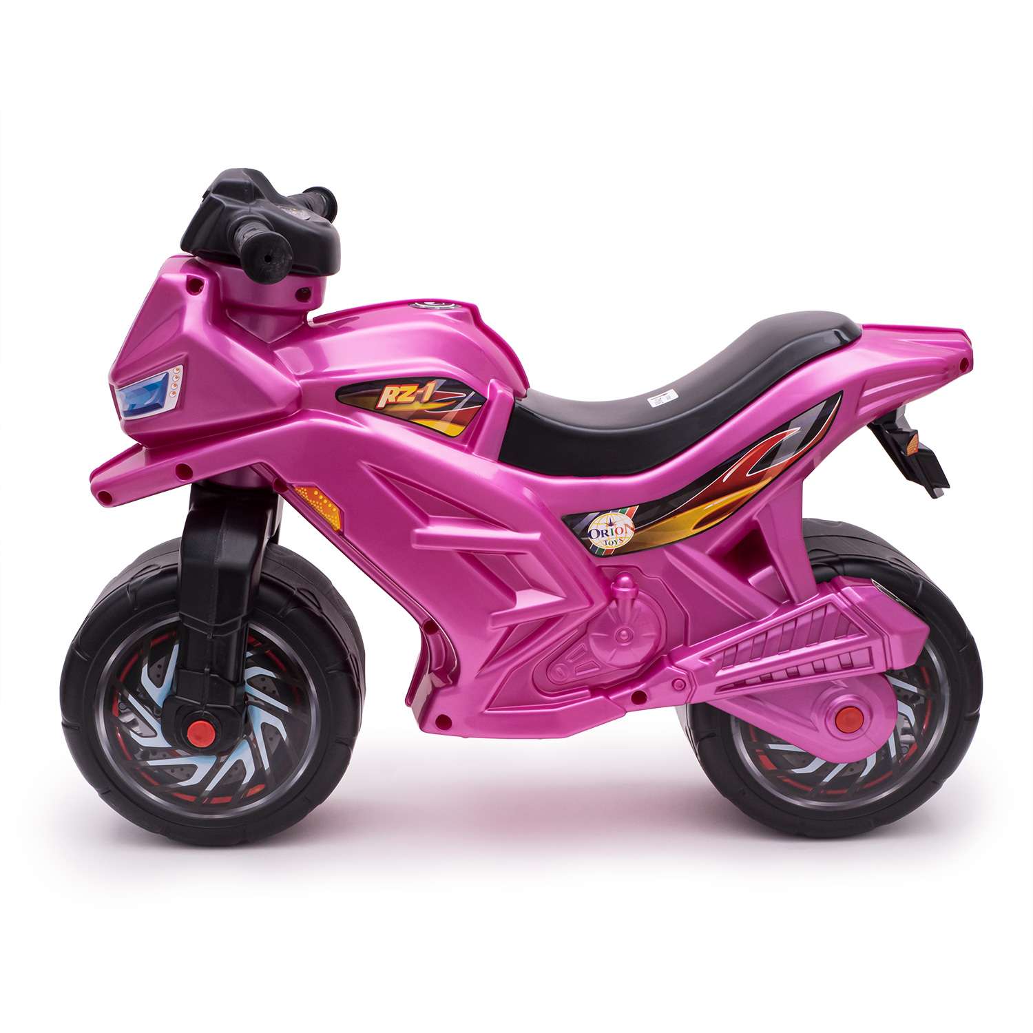 Мотоцикл-каталка ORION TOYS МП 2 колеса розовый - фото 2