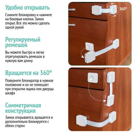 Блокиратор для дверей LolUno Home baby 5 шт