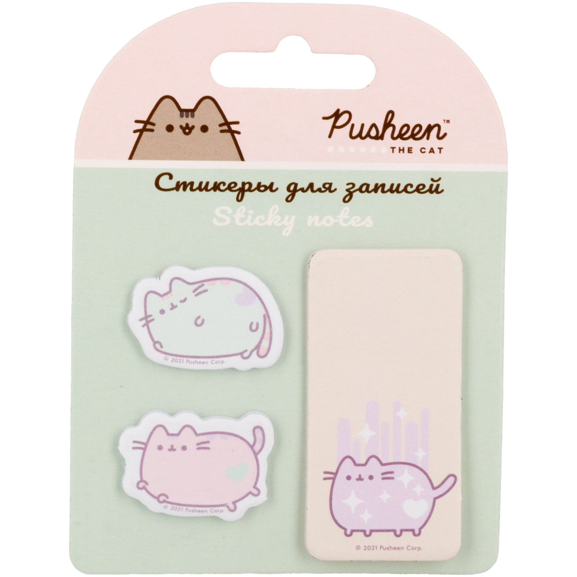 Набор стикеров для записей Pusheen 3шт по 20л PUIS-UA1-SN-H3 - фото 1