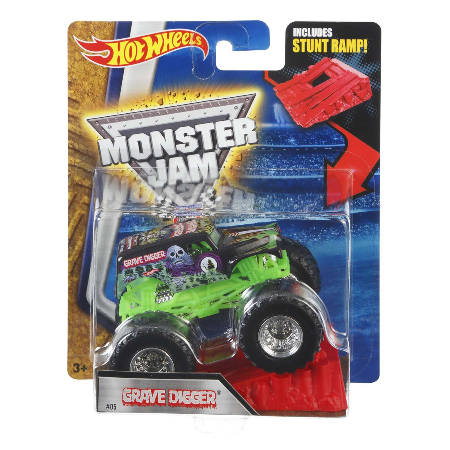 Машина Hot Wheels Monster Jam 1:64 Грей Диггер с фигуркой X2099 21572 - фото 2