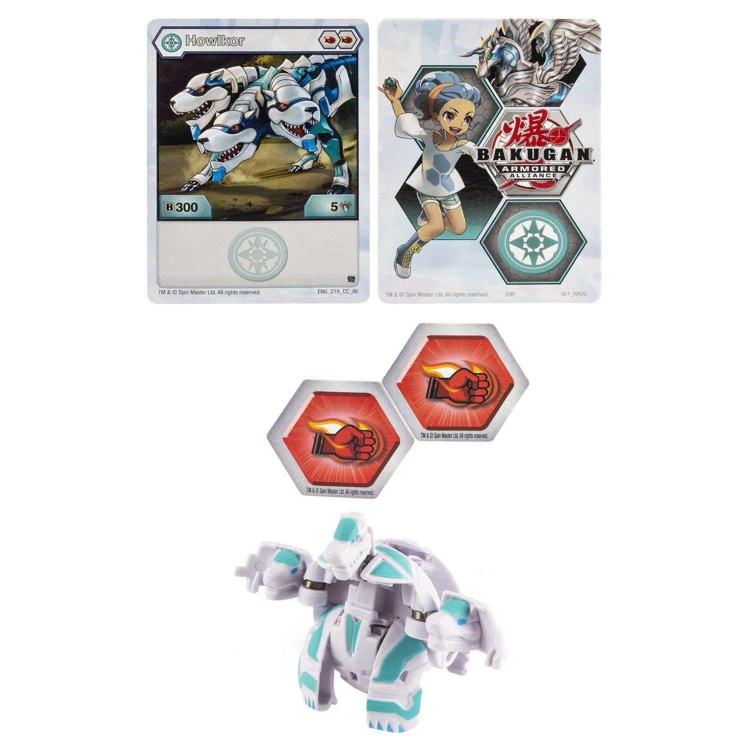 Фигурка-трансформер Bakugan S2 HowkorV2 White 6055868/20124097 - фото 1