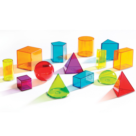 Развивающий набор Learning Resources «‎Объемные геометрические фигуры‎». 14 элементов