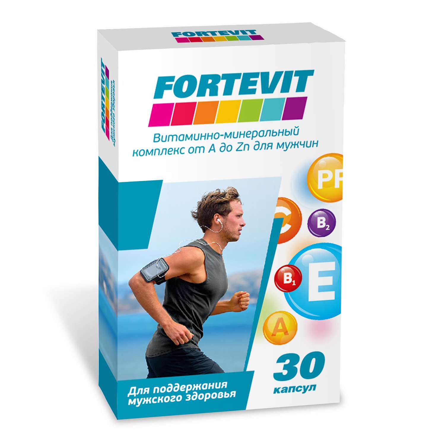 Комплекс витаминно-минеральный Fortevit от А до Цинка для мужчин 30таблеток - фото 1