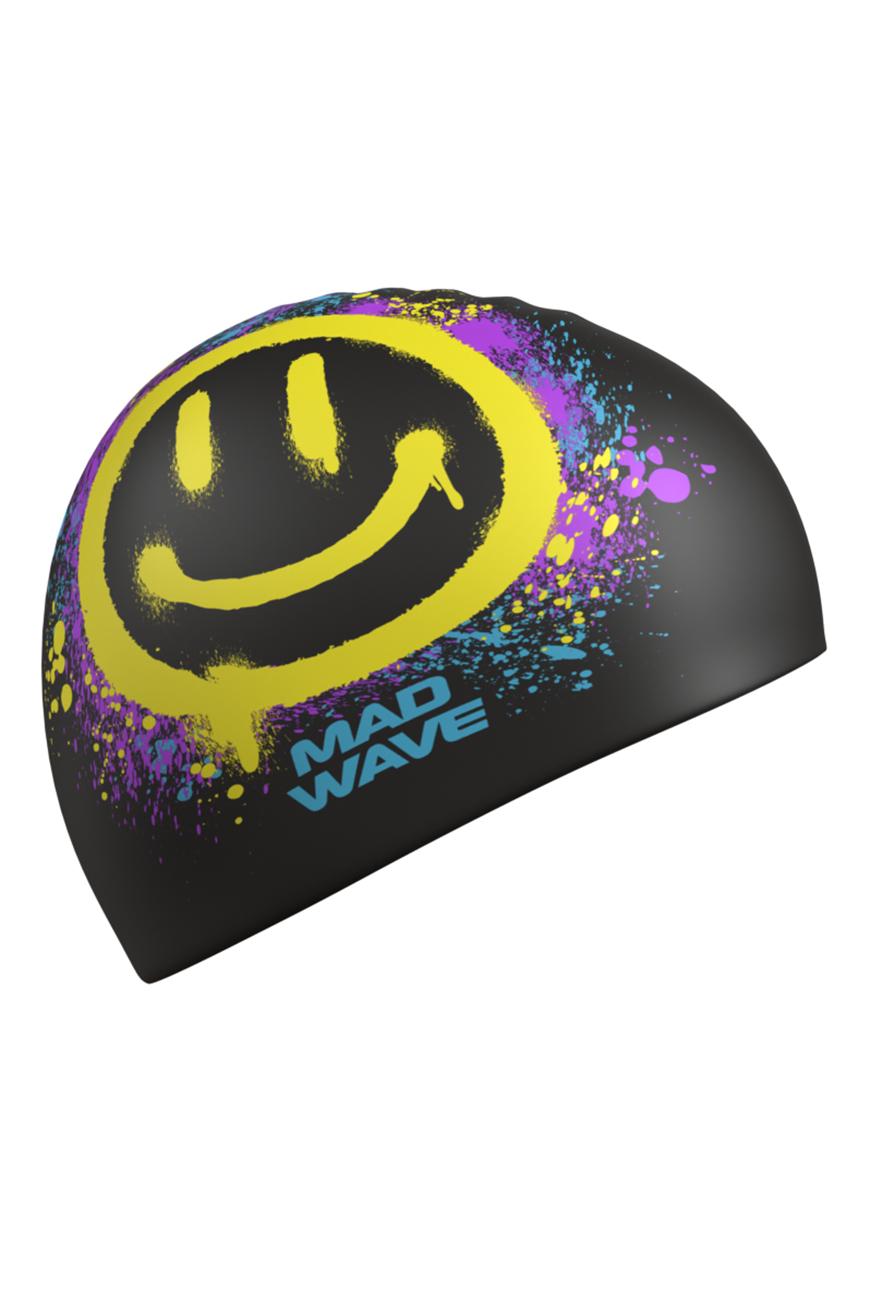 Шапочка для бассейна Mad Wave Spray smile M0574 16 0 00W - фото 1