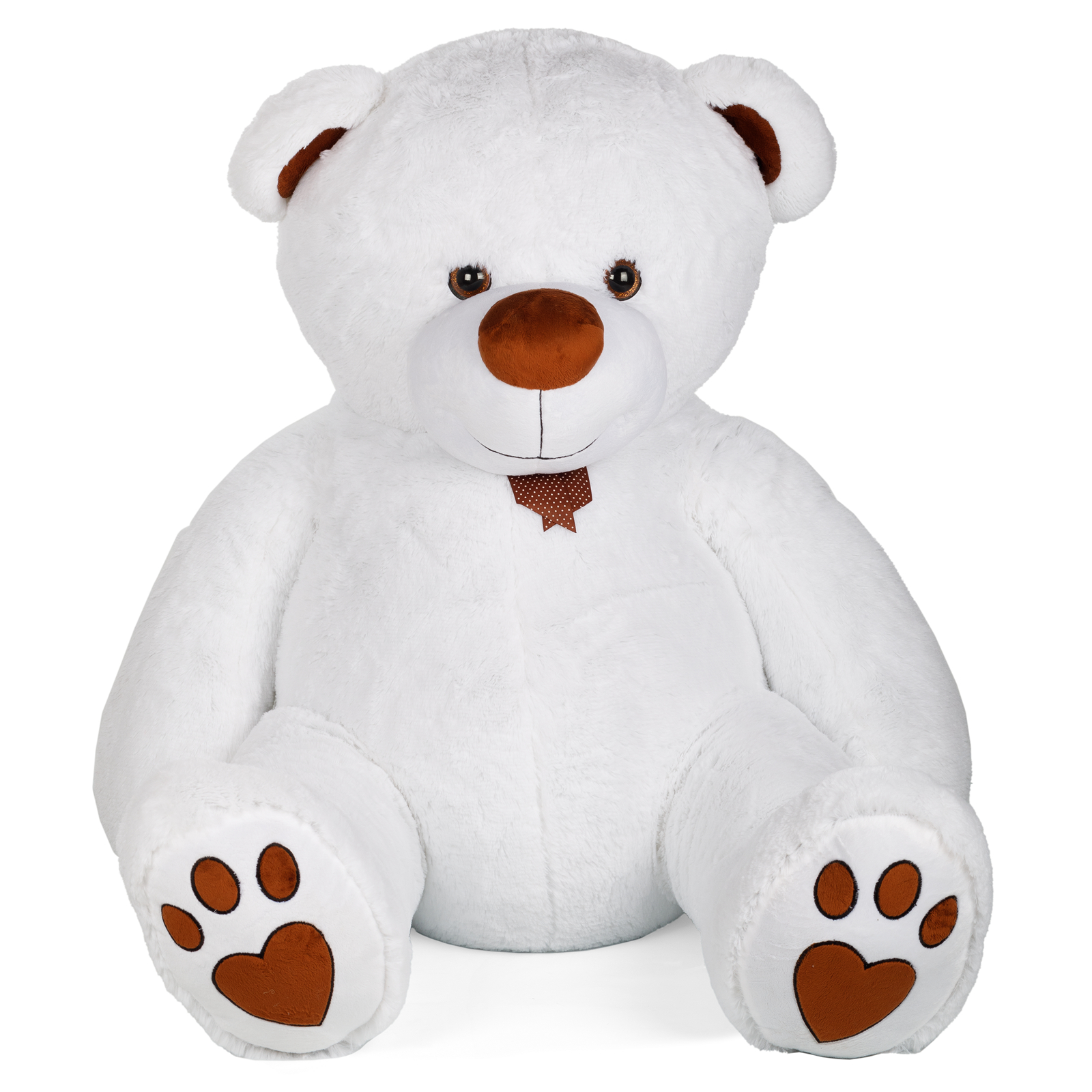 Мягкая игрушка Тутси Медведь Лапочкин игольчатый 100 см белый - фото 1