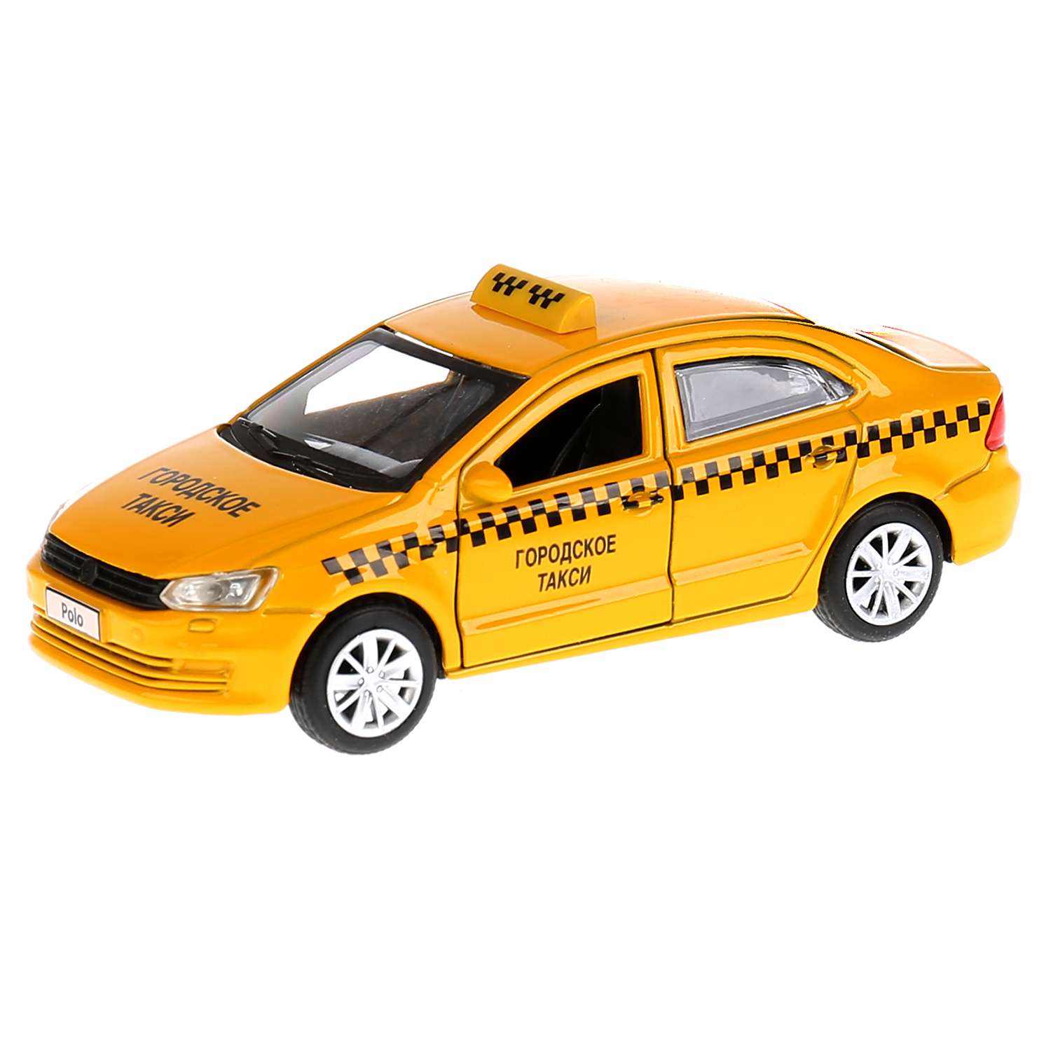 Машина Технопарк Volkswagen Polo Такси инерционная 259357 259357 - фото 1